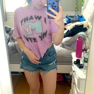 I WANT MY MTV NOW graphic tee